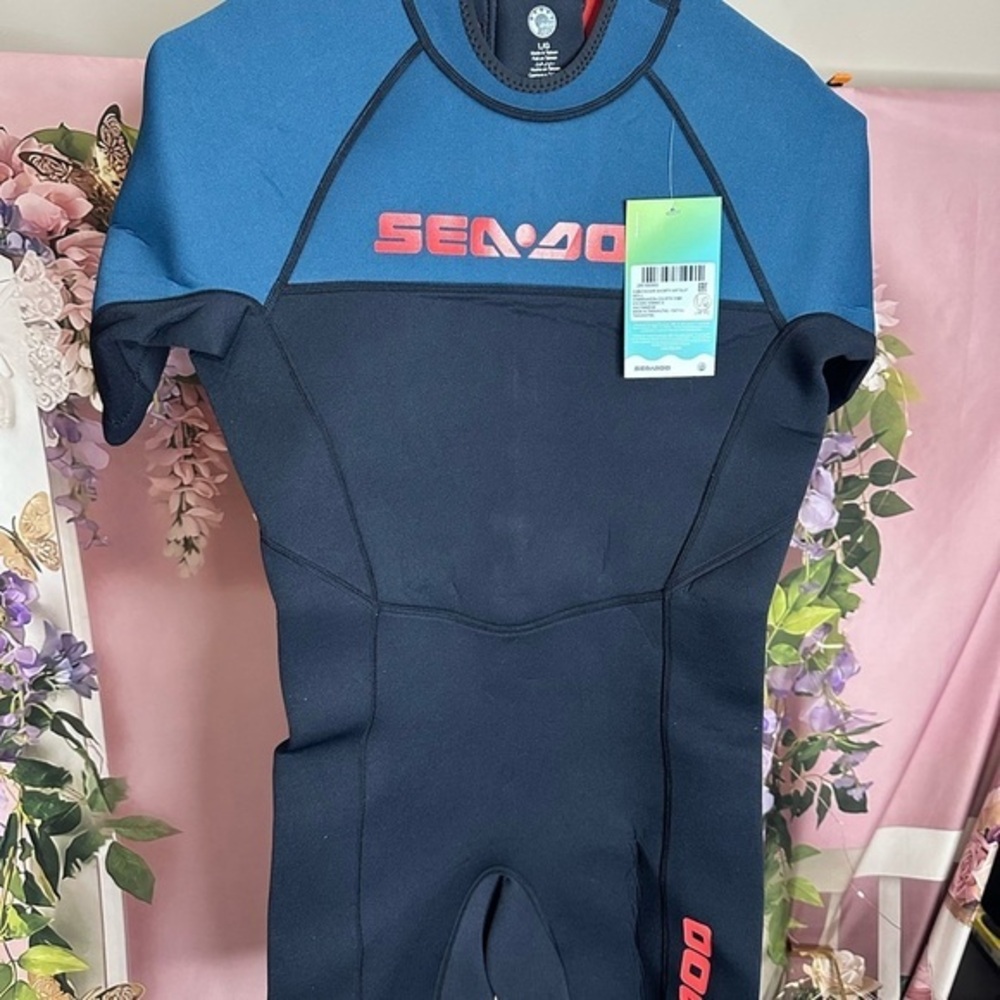 Sea-Doo 3 Men's Neoprene Escape Shorty Wetsuit NWT Size Large